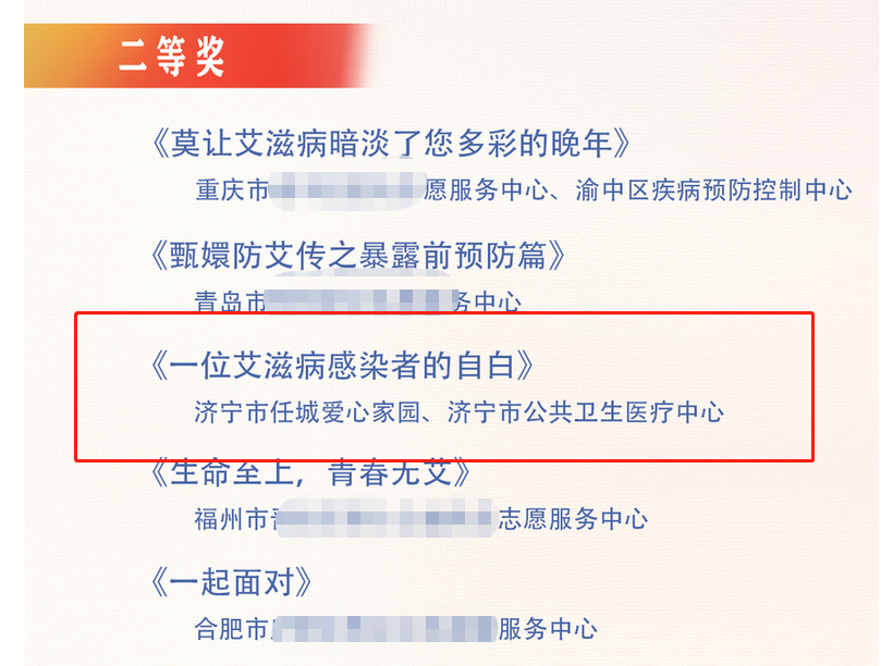 【喜讯】我院获得“第二届社会组织防艾短视频创作大赛”二等奖 【喜讯】我院获得“第二届社会组织防艾短视频创作大赛”二等奖